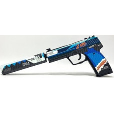 Деревянный пистолет USP 2 года синий 